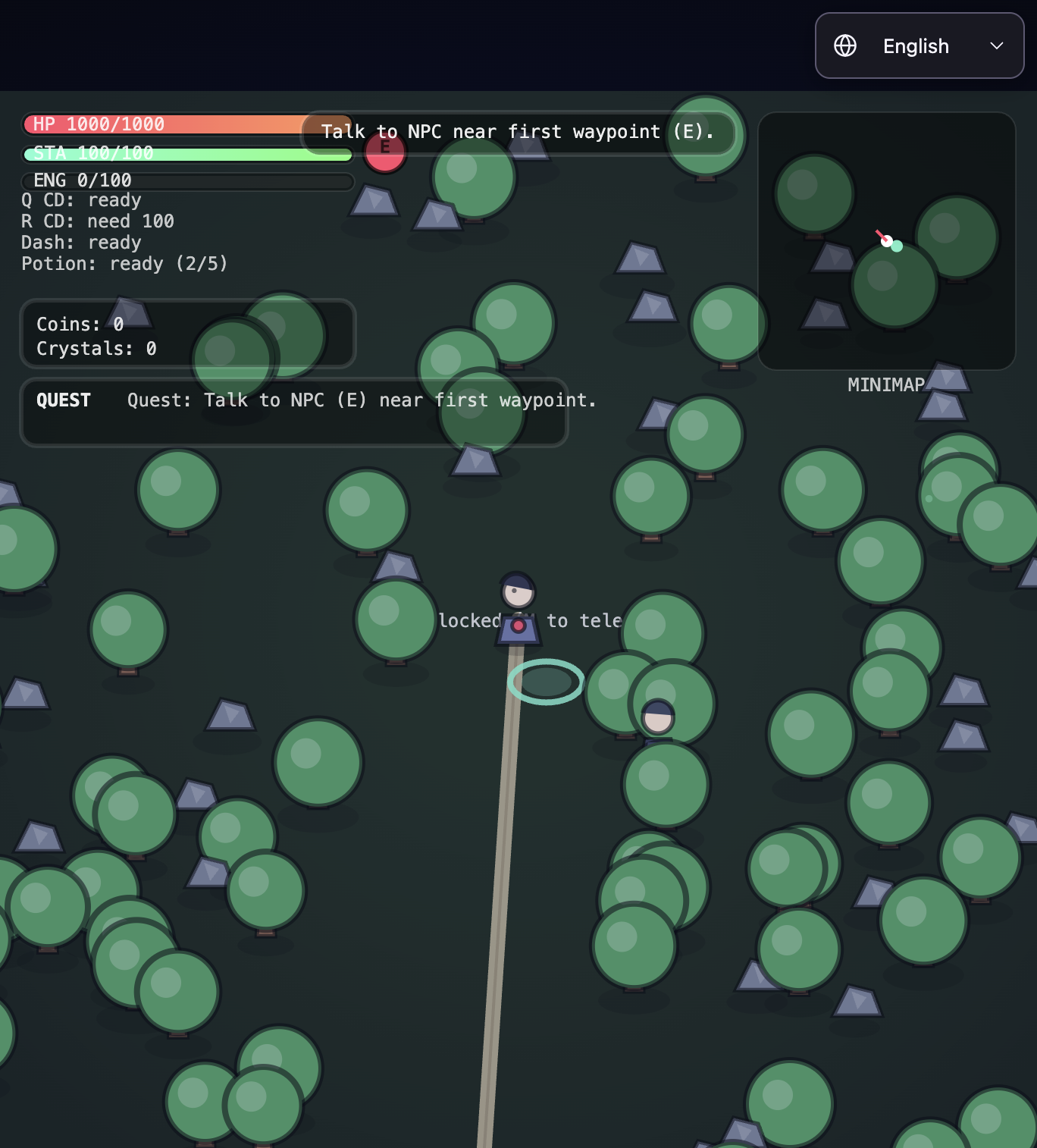 Screenshot of Elemental Journey gameplay