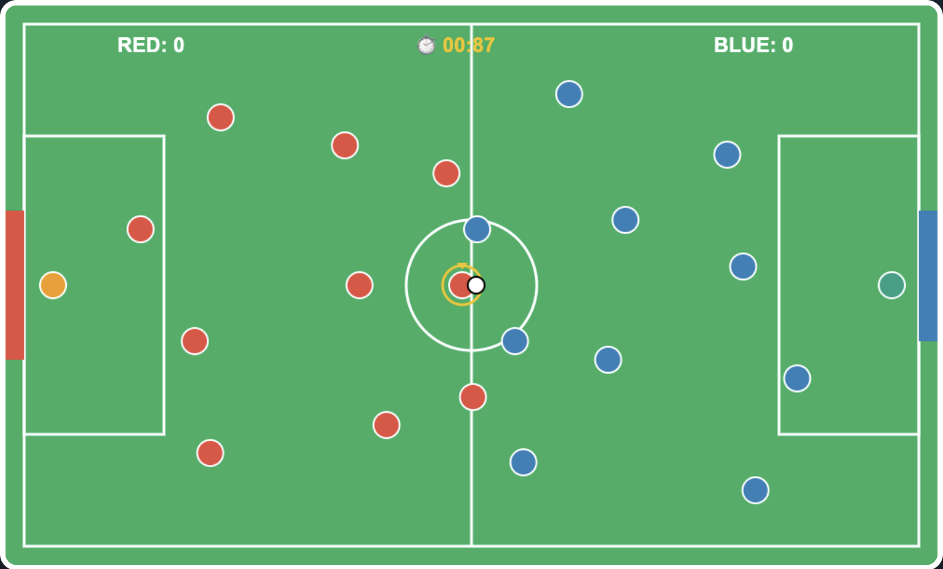 Screenshot of Football 11 vs 11 gameplay